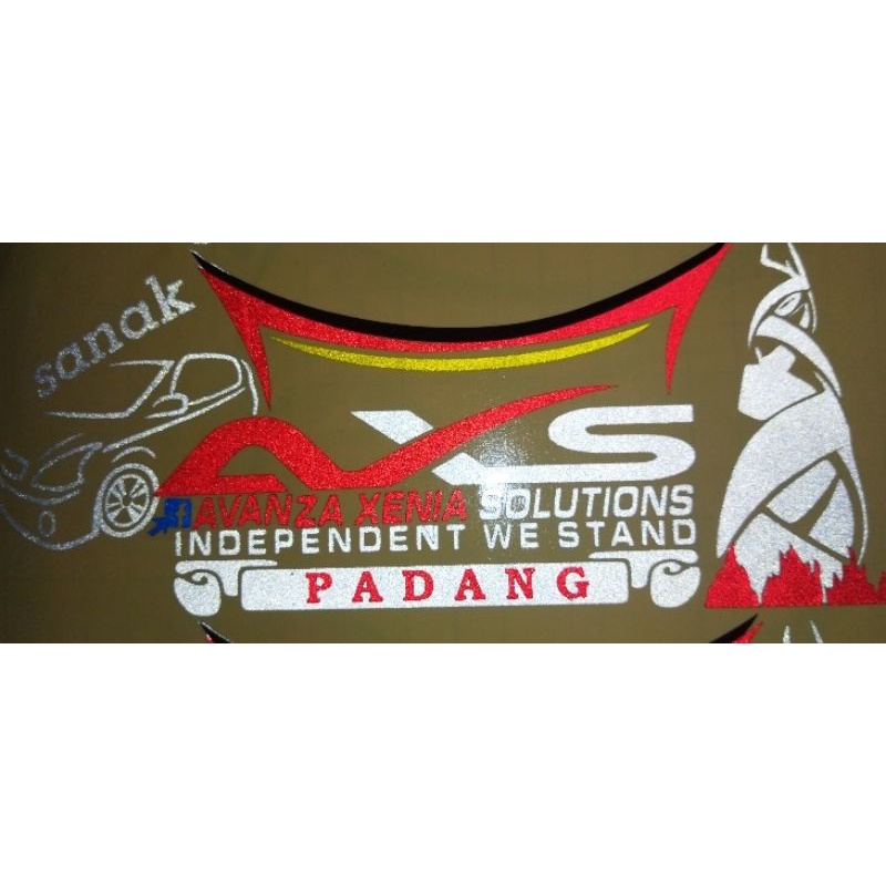 cutting sticker axs daerah padang