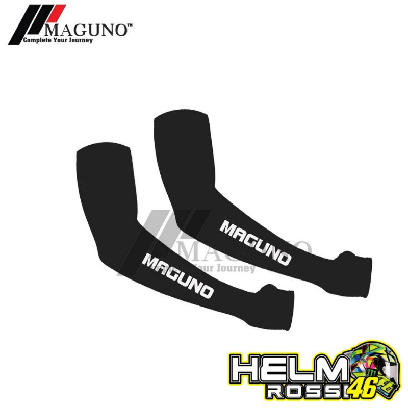 Manset Maguno Hitam Original Pelindung Tangan Dari Matahari sepasang kanan dan kiri bahan elastis
