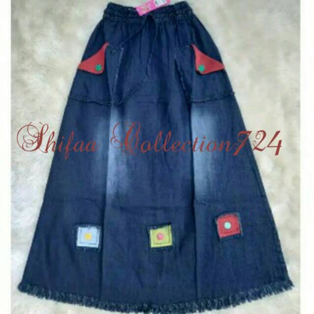 Rok Jeans Anak Tanggung Umur ± 10 - 13 Tahun