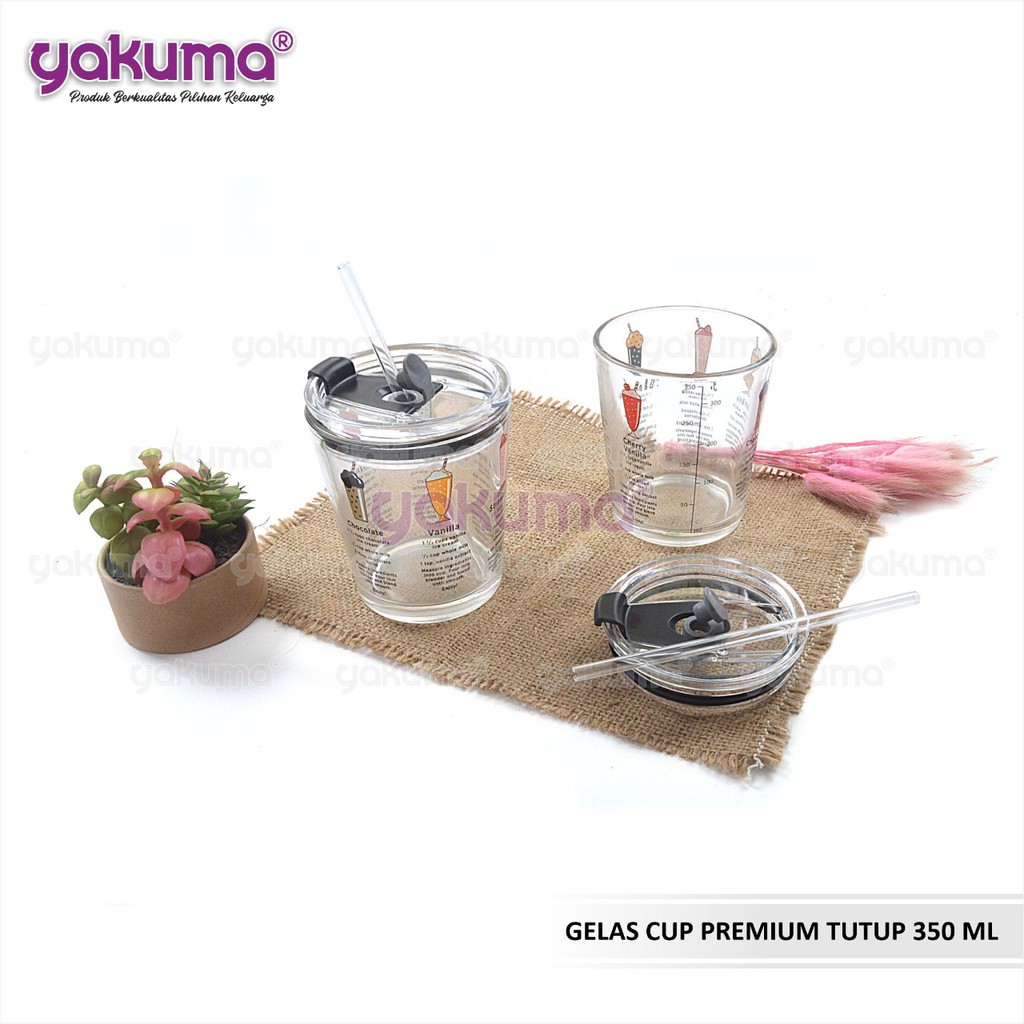 GELAS CUP / MUG PREMIUM TUTUP + SEDOTAN (FREE BUBBLE WRAP)