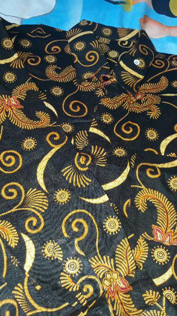 Zola_batik Couple Gamis Brokat Lengan Panjang Anami Couple