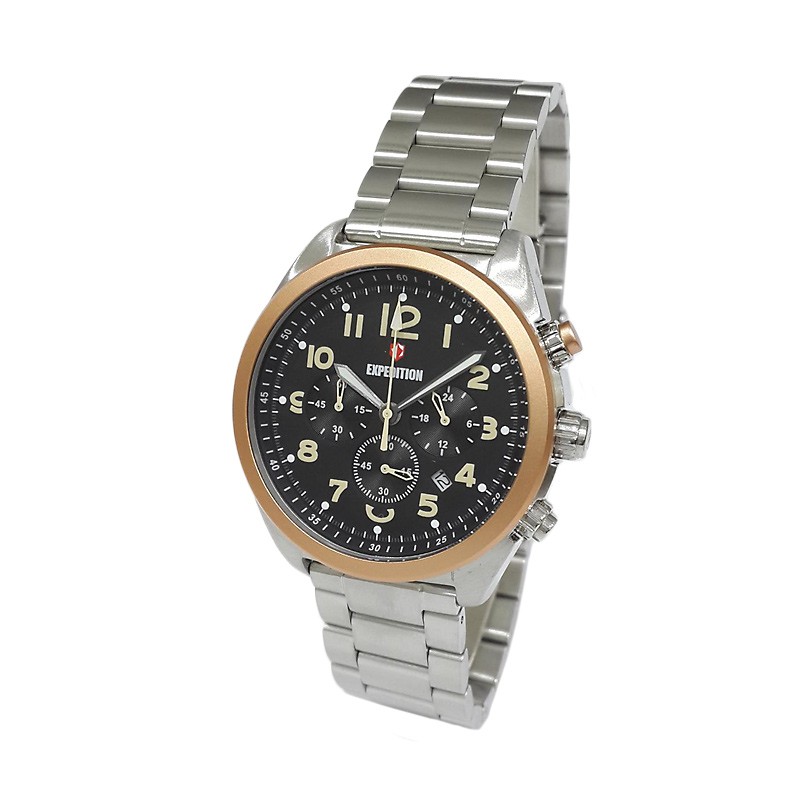 JAM TANGAN EXPEDITION WATCH 6653 PRIA SILVER GOLD ORIGINAL