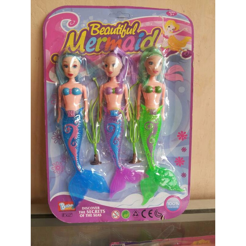 MAINAN BONEKA BARBIE PUTRI DUYUNG LITTLE MERMAID