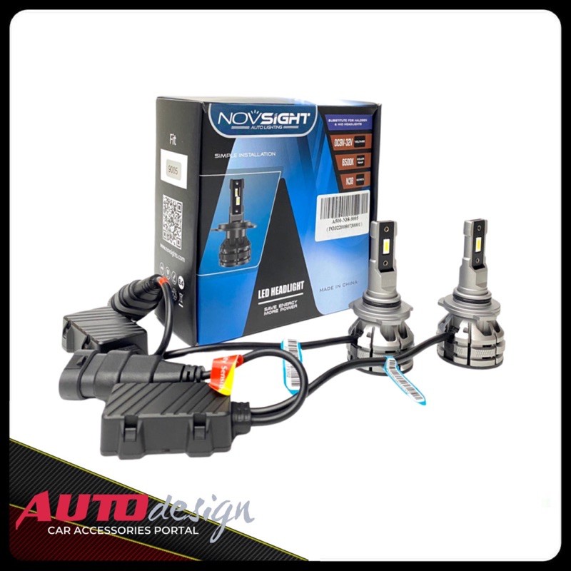 NOVSIGHT N38 Lampu Led Mobil Headlight dan Foglamp H4 H7 H8 H11 H16 HB3 HB4 Kualitas Premium