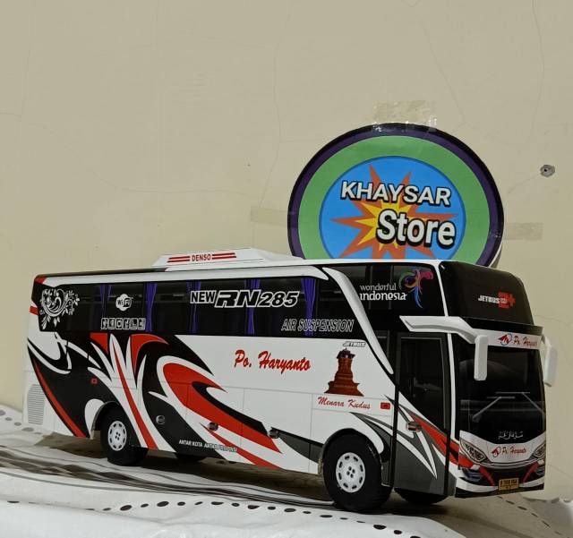 Miniatur bus bis shd HARYANTO MERAH