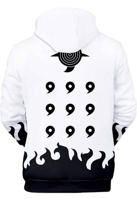 Jaket Anime Naruto Sweater Rikudo Sennin Putih Hoodie