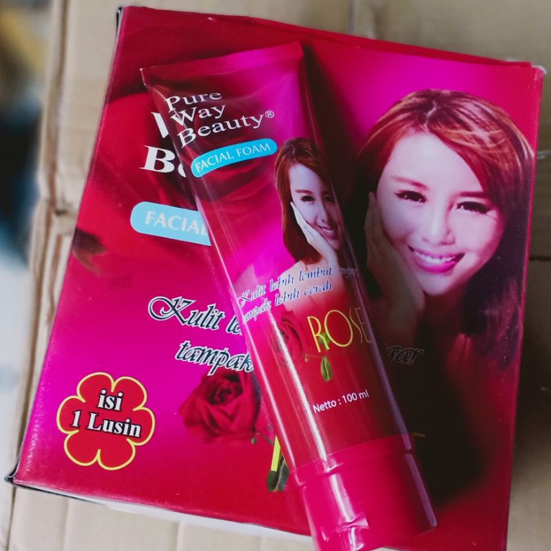 Rose Pure Way Beauty Facial Foom 100.ml