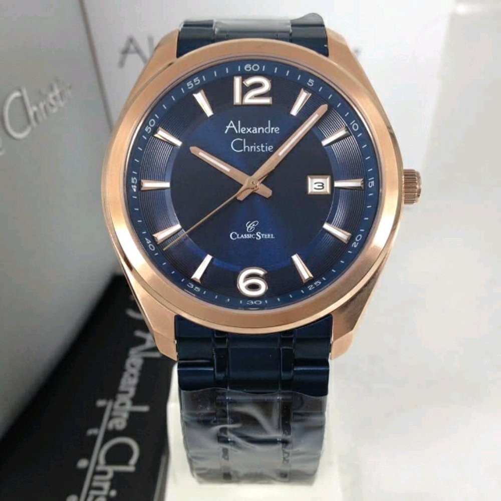 Jam Tangan Pria Alexandre Christie AC 8583 40mm xxurk Original