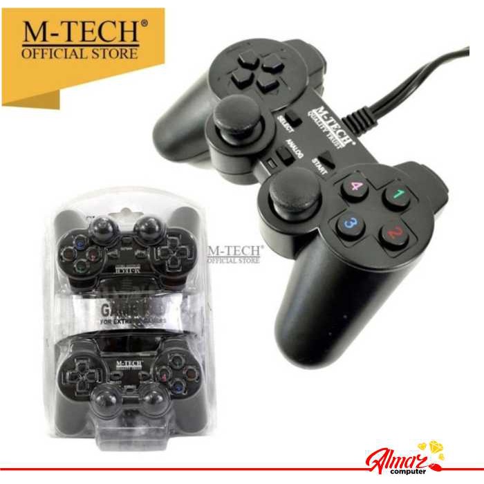 Jual Gamepad M Tech MT 830D Double Hitam For PC Laptop Joystick