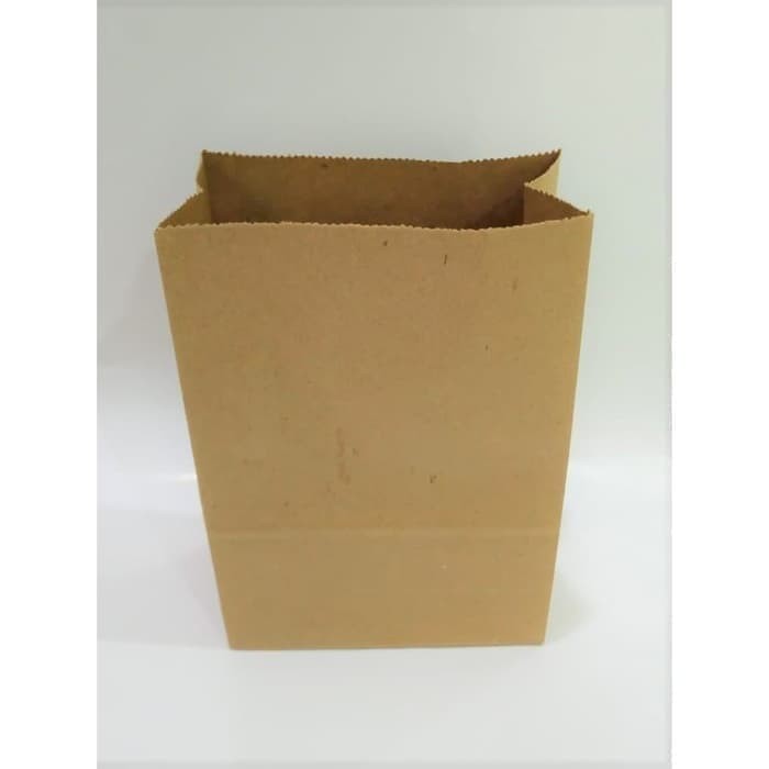 Paper Bag / Kantong Kertas 15.5 x 11 x 6 - Kantong Roti /Snack/Donat - Putih