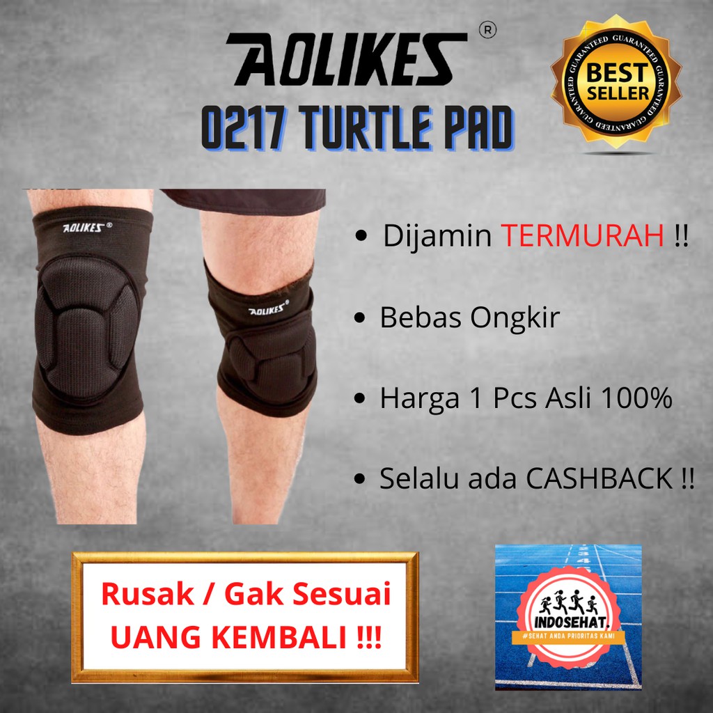 AOLIKES 0217 Knee Support Kneepad Protect Brace - Deker Pelindung Lutut Kaki Olahraga