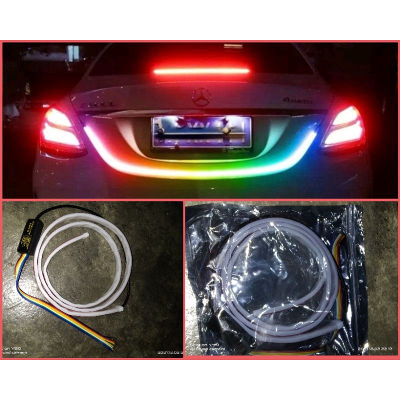 LAMPU LED BAGASI MOBIL 120 CM LED TAIL TRUNK RGB WARNA PELANGI