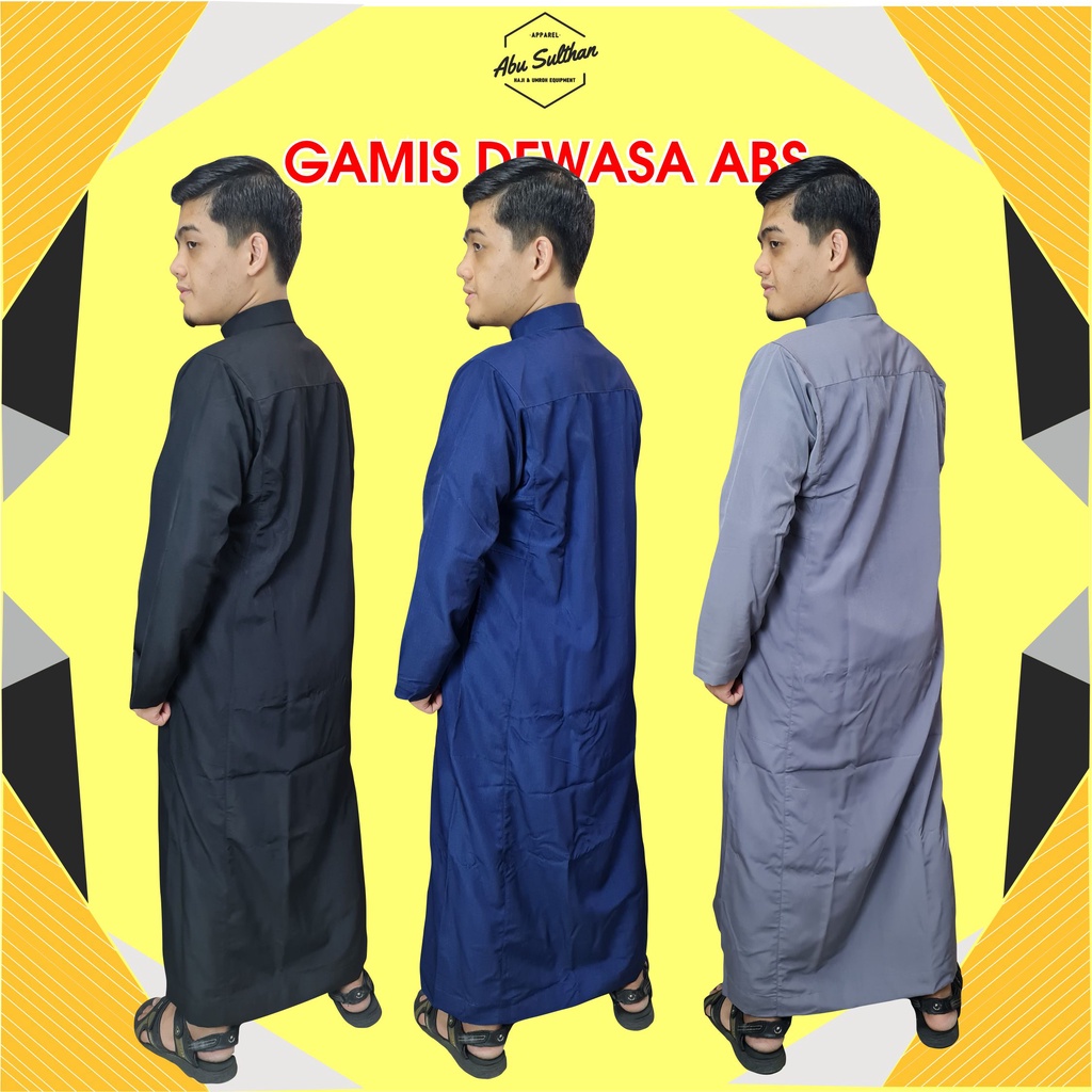 Jubah Abu Sulthan Pria Mulai Remaja Dewasa Original /Jubah Gamis Seragam Muslim Sholat Laki Pria Habib Arab Turki Fashion Muslim Al Harbi