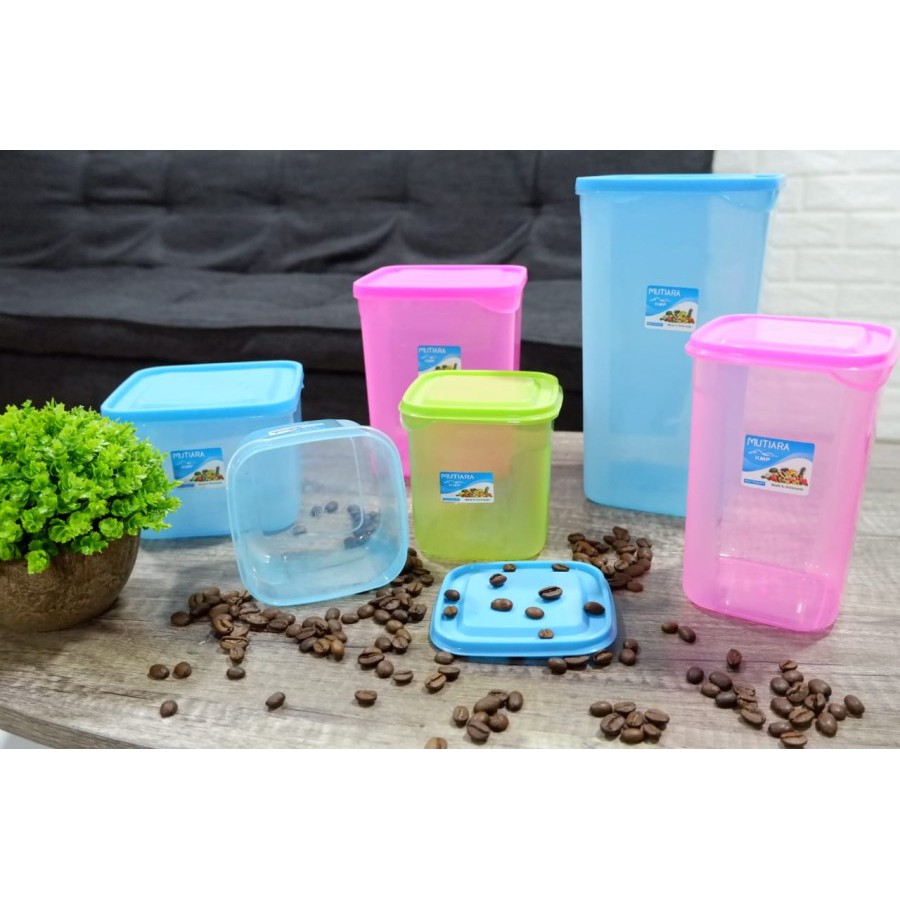 Toples Plastik Ukuran 1900 ML 2700 ML Zayn /Sealware Kerupuk Krupuk Tempat Cemilan Food Storage Wadah Makanan / Coklat 2.7 KG