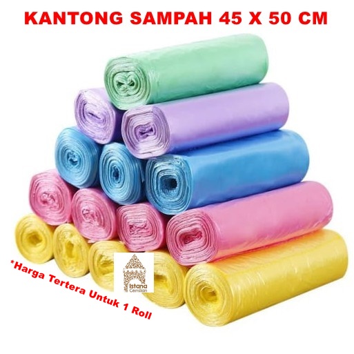 Plastik Sampah Roll 45 cm x 50 cm | Kantong Sampah Trash Bag