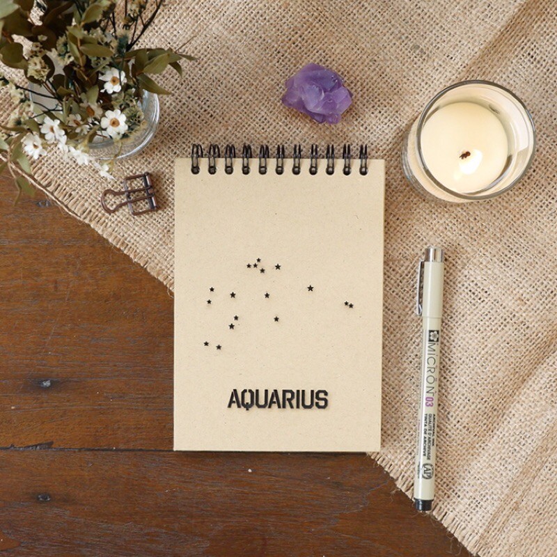 

Otterspace Studio | [PO] Aquarius - Zodiac Signs Constellations Ring Notebook / Astrology / Horoscope / Rasi Bintang Zodiak