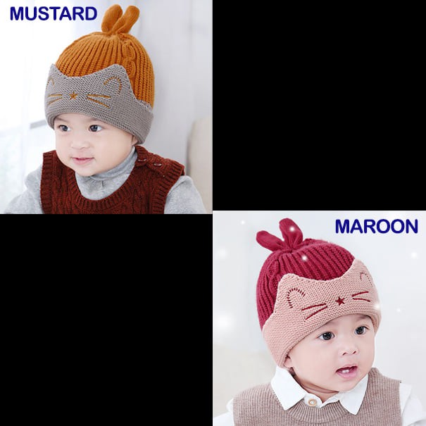 Topi Kupluk Knitted Anak