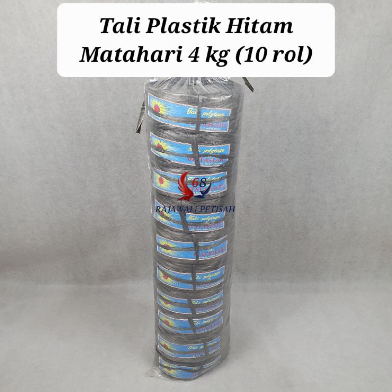 

Tali Plastik Hitam Matahari 4 kg (10 Rol)