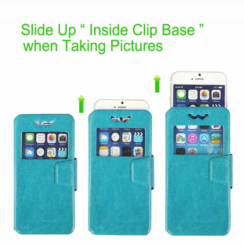 Leather Case Universal for Smartphone 3.5 - 5 Inch / Slide Up - Colour