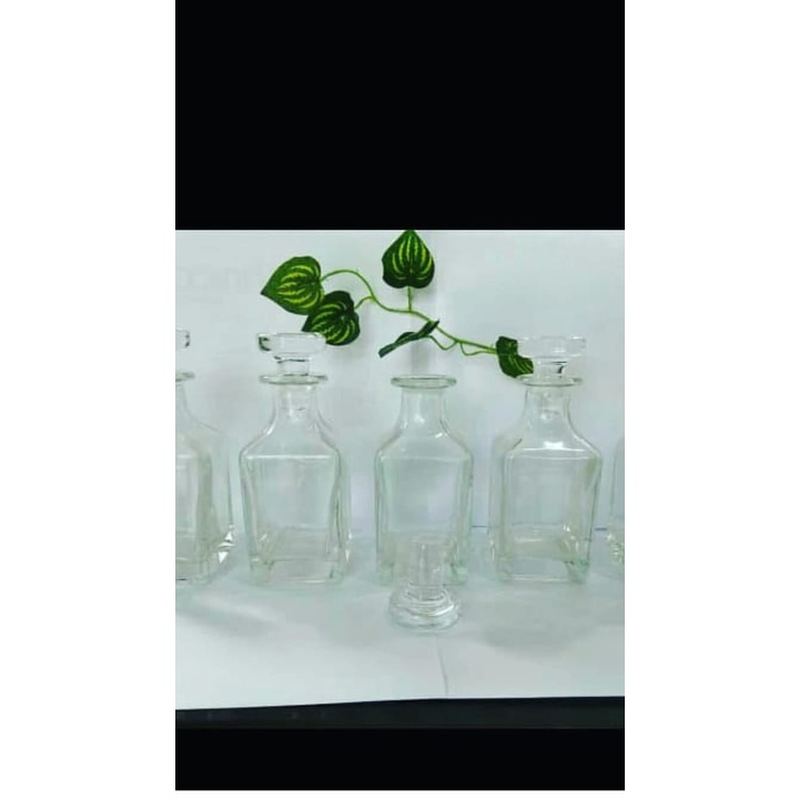 Botol display bening/natural/kaca 150ml/Botol bibit arab/Botol jin