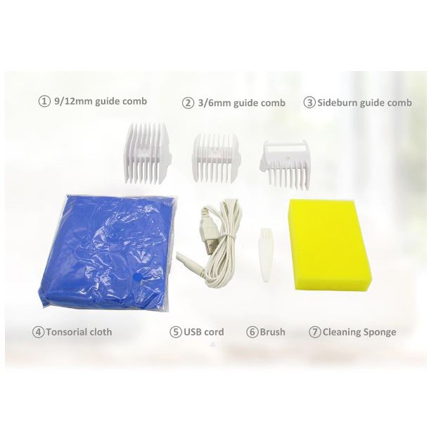 FREE ONGKIR Alat Cukur Rambut Elektrik Bayi Anak Anti Air Waterproof Rechargeable dengan USB