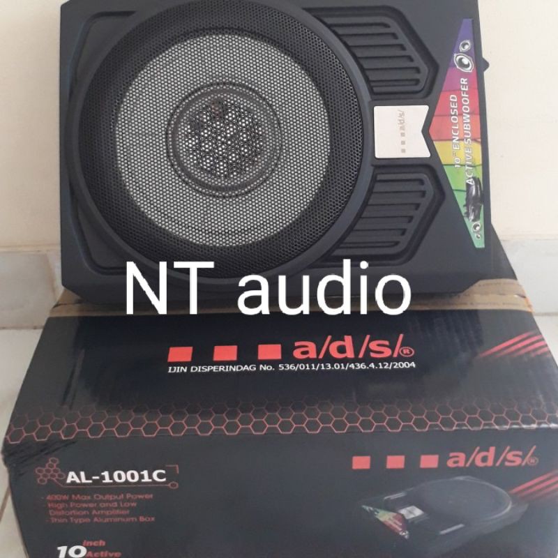BASSTUBE SLIM AKTIF 10" ADS AL-1001C  KOLONG JOK ASLI
