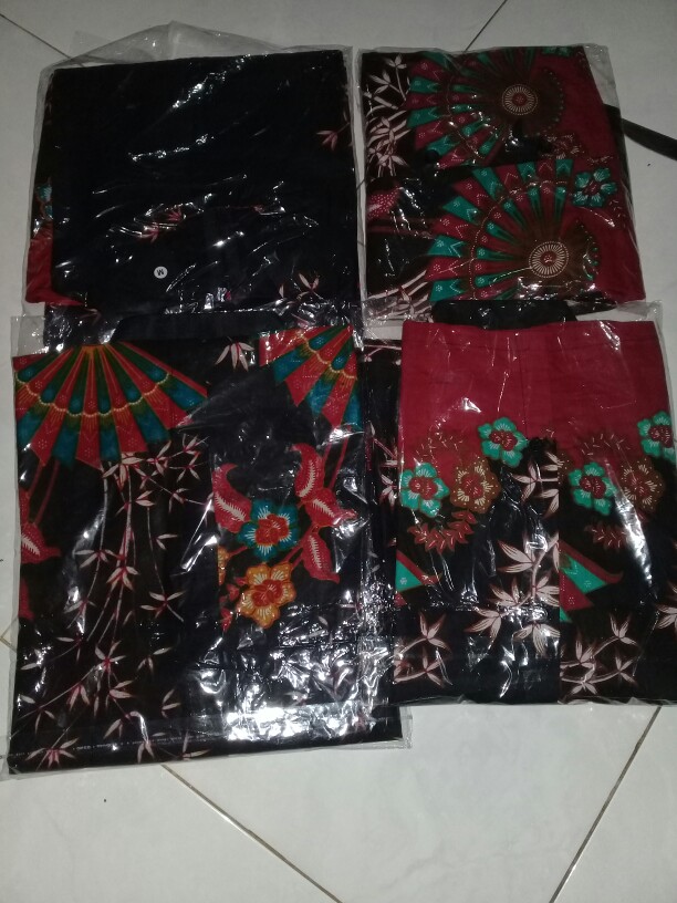 Batik Couple Keluarga Sania Ruffle Ori Ndoro Jowi Dnt Kipas