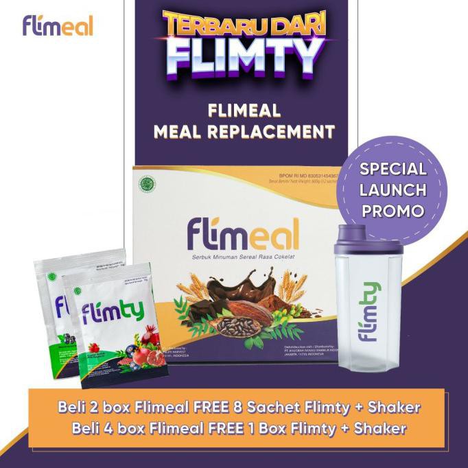 

Promo FLIMEAL 1 Box - Pengganti Makanan - Minuman Serbuk Sereal rasa cokelat