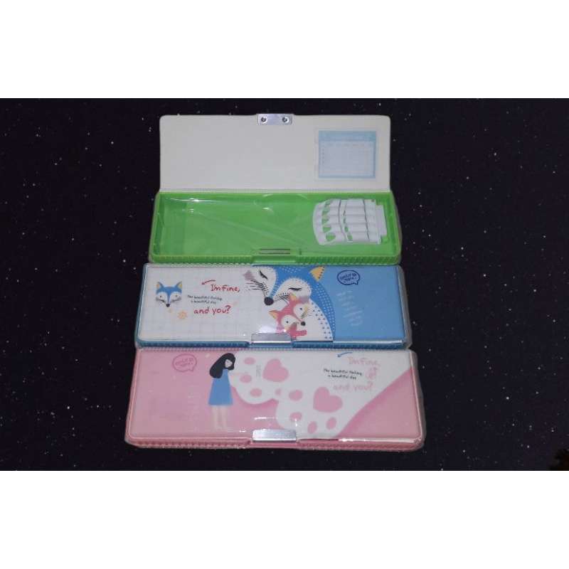 

Tepak pensil magnet import fancy