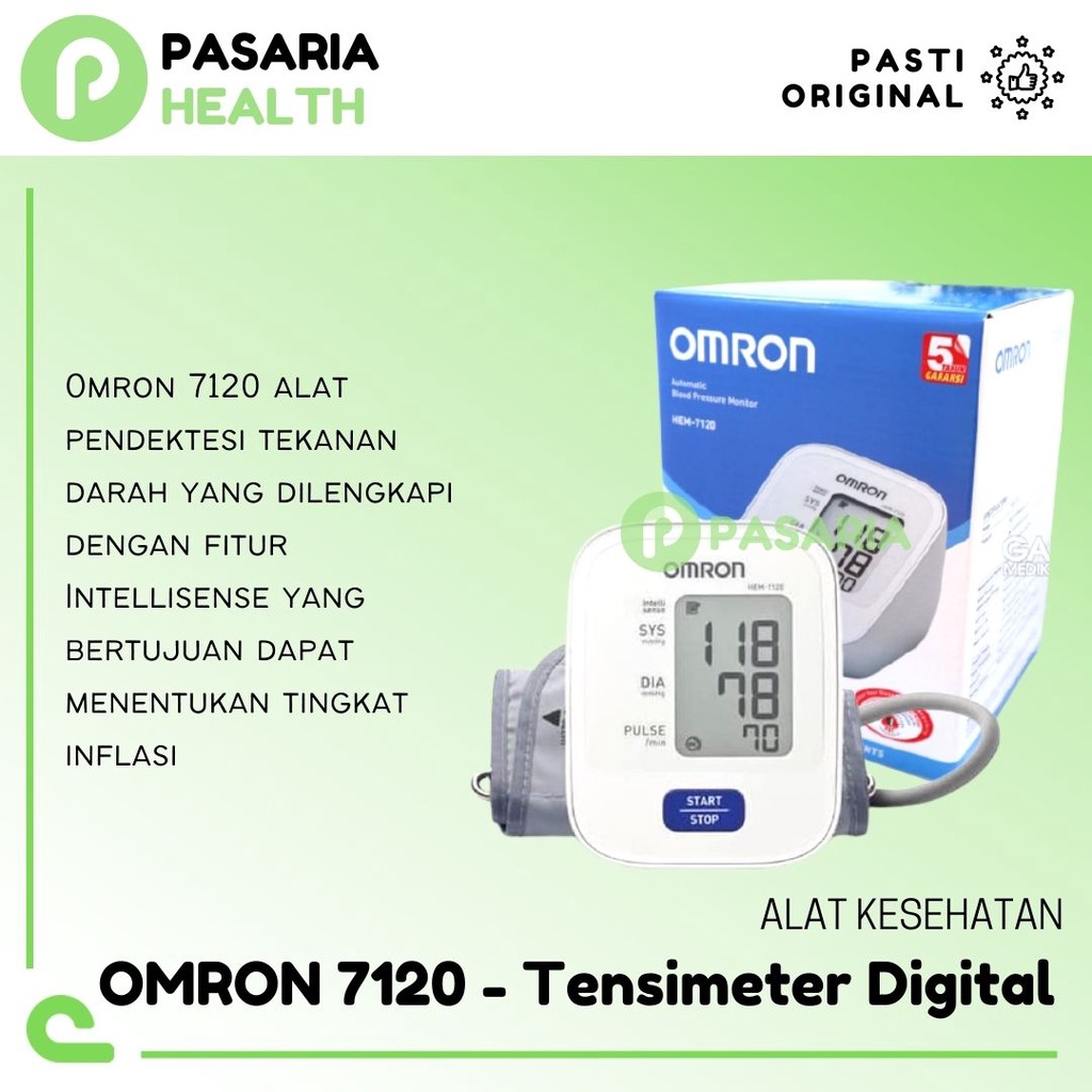 TENSIMETER DIGITAL OMRON Hem 7120/Tensi Meter/Alat Kesehatan Pengukur Tekanan Darah