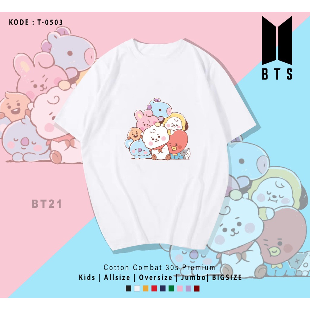 T-SHIRT BT22 TOGETHER UNISEX / TERMURAH BAJU KAOS KATUN LENGAN PENDEK / TUMBLR TEE / TERMURAH