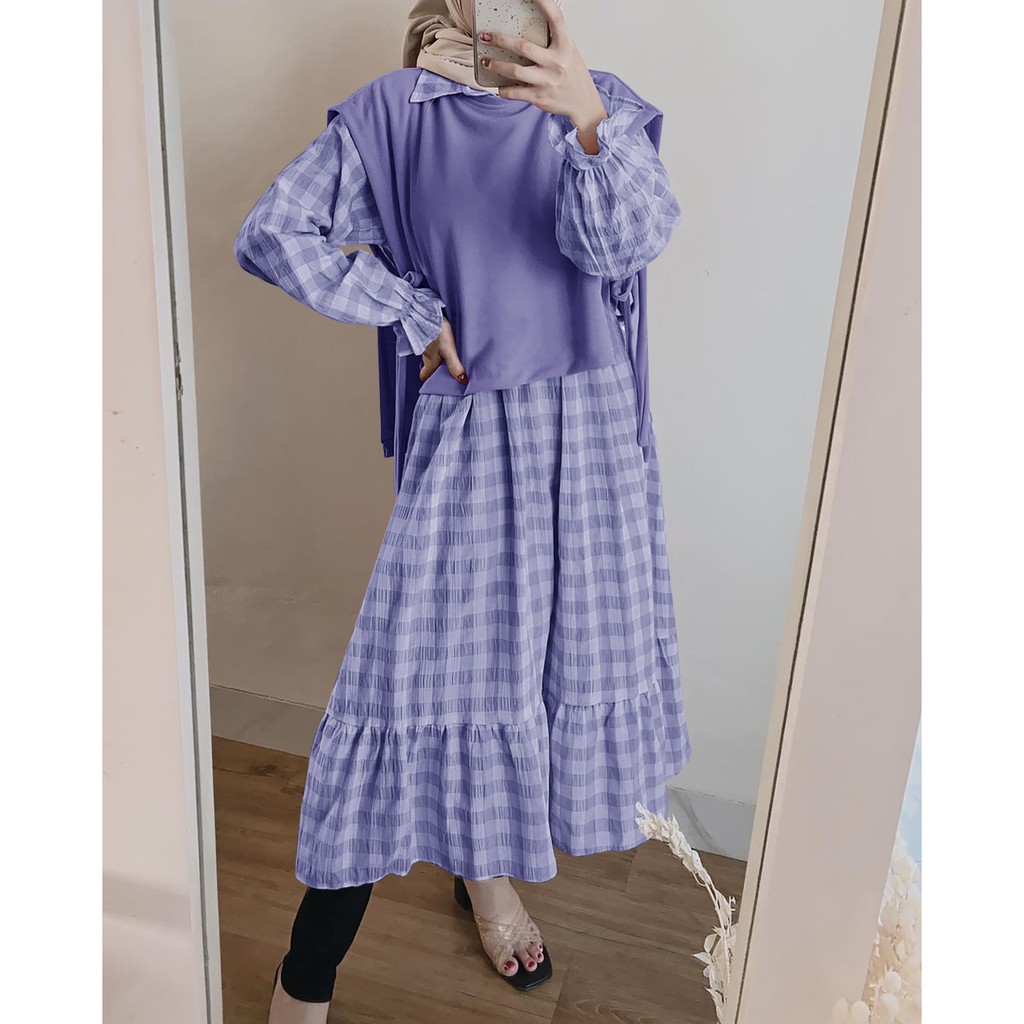 Jovana Tunik Mini Dres 2in1 Atasan Long Tunik Fashion Muslim Terlaris