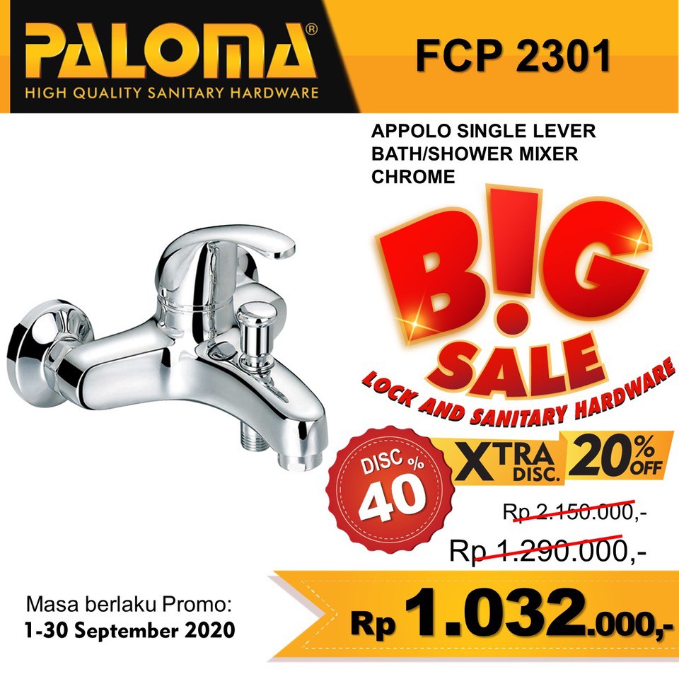 Faucet PALOMA FCP 2301 Keran Kran Air Panas Dingin Bak ...