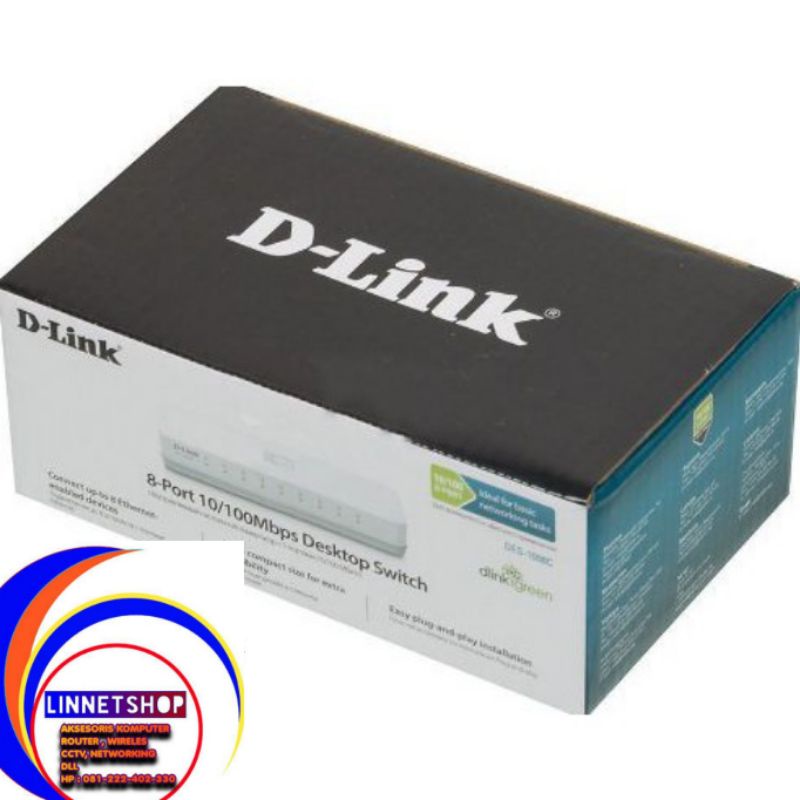 DLINK DES-1008C Switch 8 Port