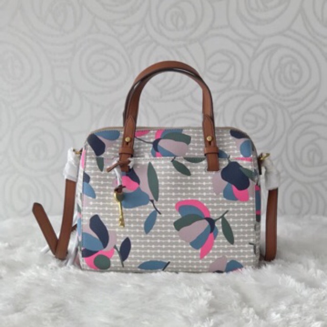 Fossil rachel grey floral satchel
