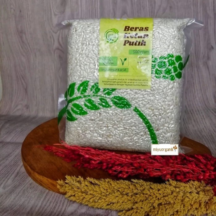 

KETAN-BERAS- BERAS KETAN PUTIH 500GR LINGKAR ORGANIK -BERAS-KETAN.