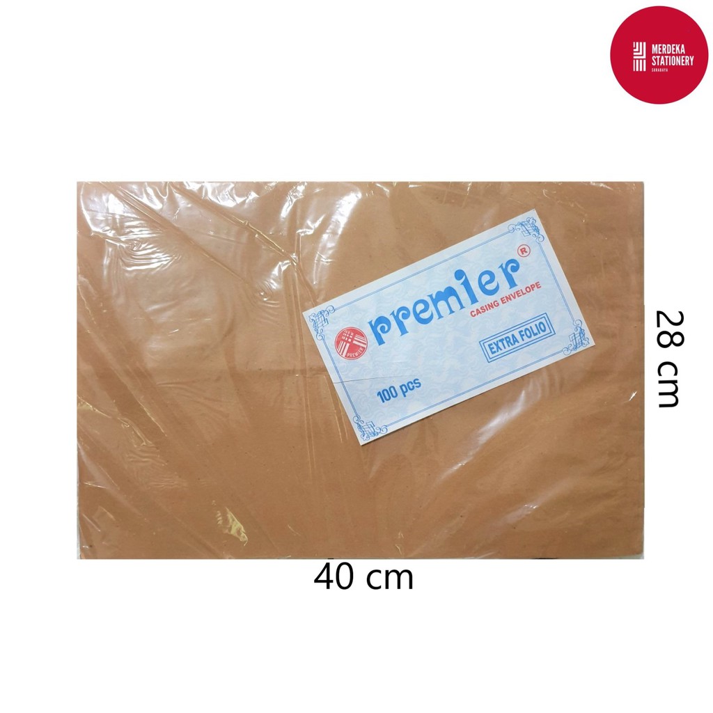 

Amplop/Envelope/Surat Coklat Premier Casing E 28x40cm 100 Lembar