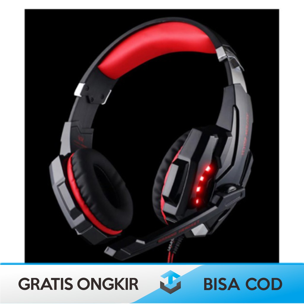 HEADSET GAMING HP RGB LED DAN LAPTOP ORIGINAL KOTION G9000 LED LIGHT - HEADPHONE GAMING MURAH RGB