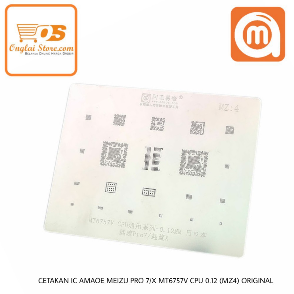 CETAKAN IC AMAOE MZ:4 MT6757V CPU UNIVERSAL SERIES-0.12MM BAHAN JEPANG ORIGINAL 