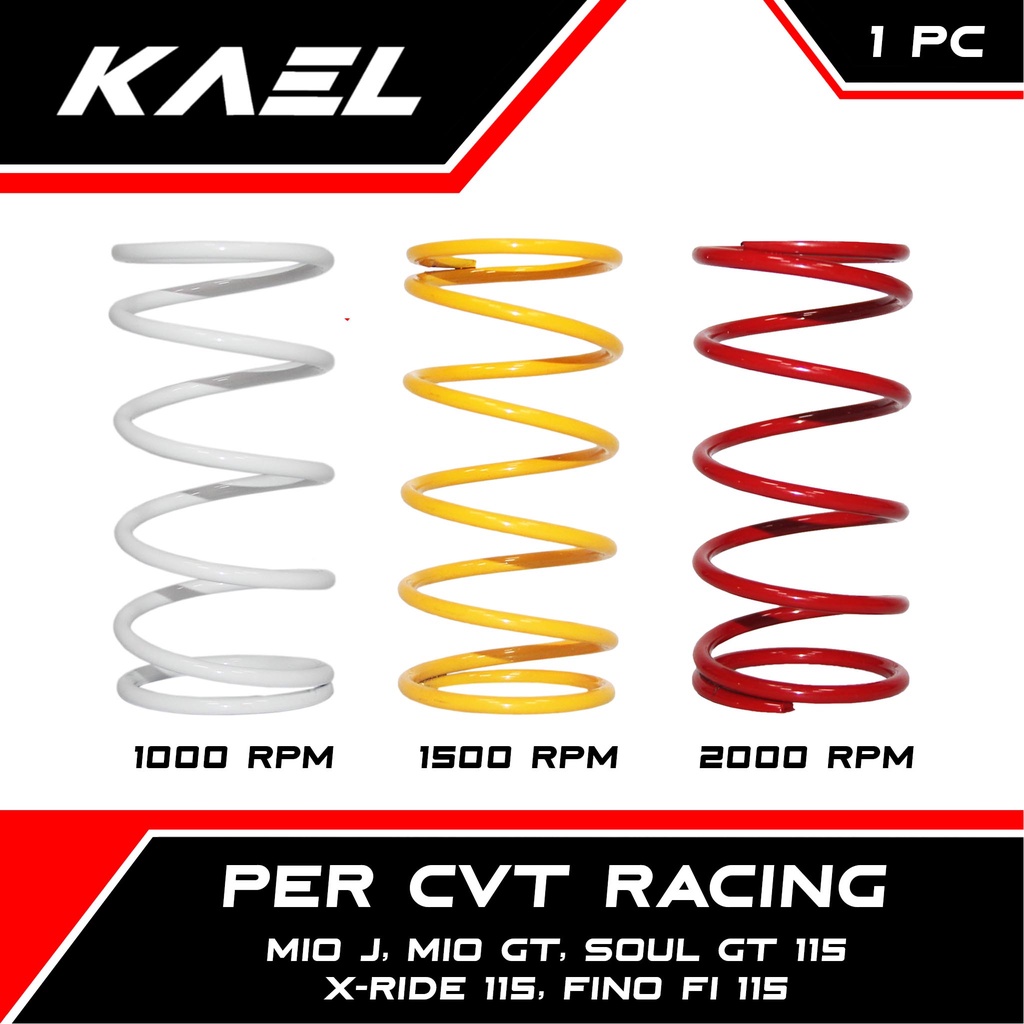 Per CVT Racing 1000-1500-2000 RPM Yamaha Mio Soul-GT &amp; Soul GT 115 Lama &amp; X-Ride 115 Old &amp; Fino FI-F1 115 Pir-Ver-Peer Pully-Puly-Puli-Pulli