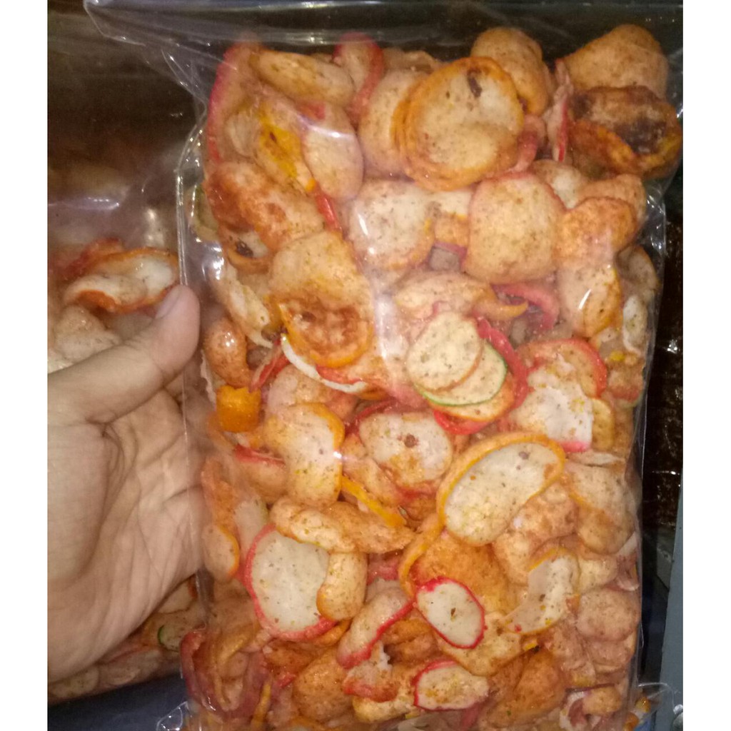 250GR KERUPUK BANTAT / KERUPUK JABLAY / KERUPUK WARNA PEDAS BANTAT