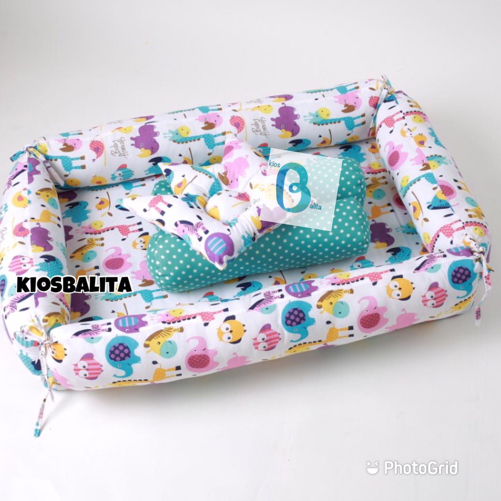 KASUR BAYI TENDA KELAMBU / KASUR BABY KELAMBU SET BANTAL FREE BANTAL PEYANG CROWN  + 2  GULING BABY