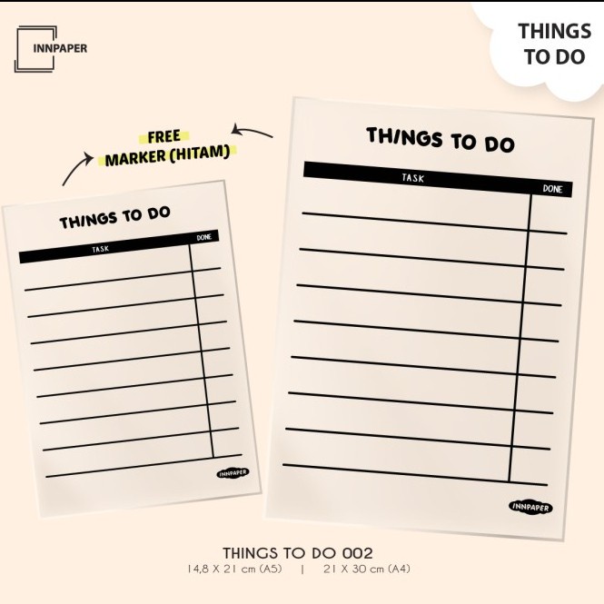 

Terbatas Acrylic Things To Do (To Do List) Sale!!!