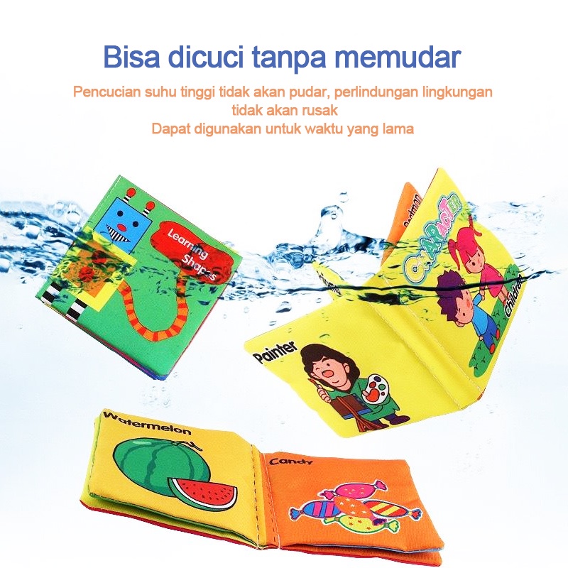 Buku bantal bayi/Buku bayi mainan edukas/Buku cerita anak/Buku kain edukasi bayi/Buku cerita bayi bahan kain anak  L83