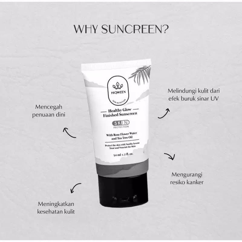 Hiqween Sunscreen Healthy Glow Finished Sunscreen 50ml