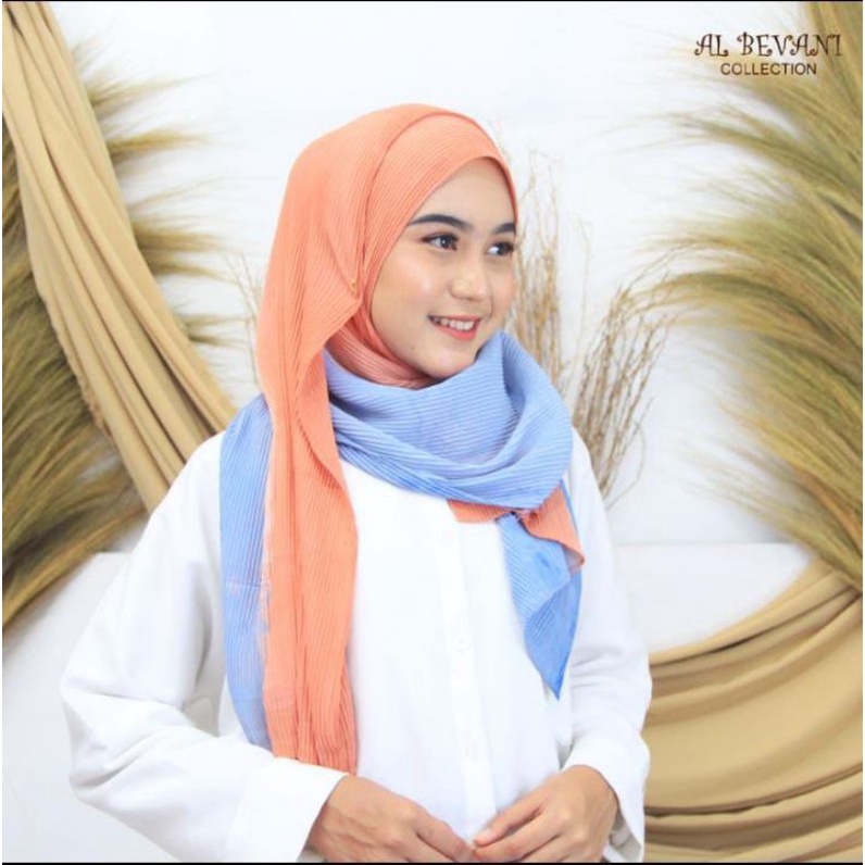 KERUDUNG  PASHMINA PLISKET RAINBOW