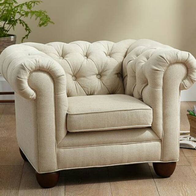 Sofa chester single mewah kanvas && sofa chester sofa retro KJF jepara