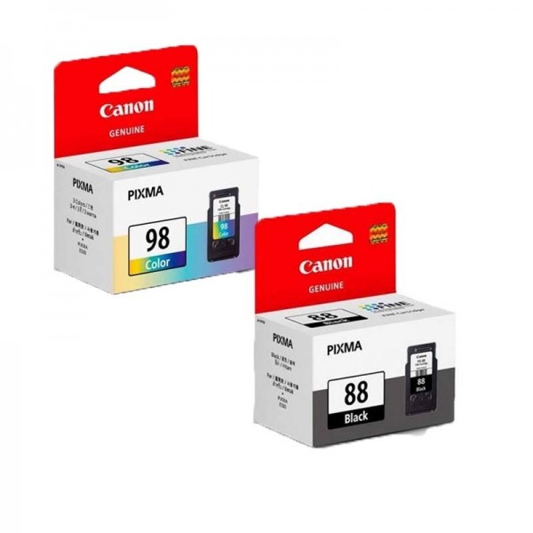 Tinta Cartridge pg88 cl98 Canon E500 E510 E600 black color 1 set original