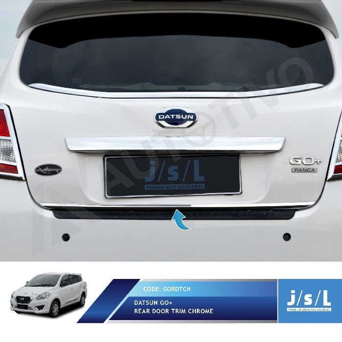 Datsun Go Plus Panca Aksesoris List Pintu Bagasi Belakang Chrome JSL