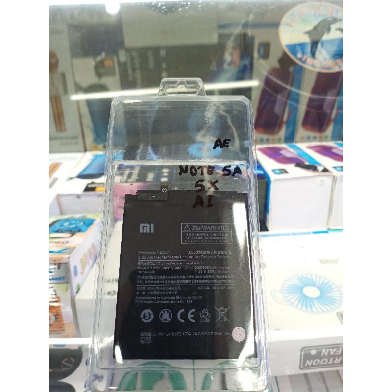baterai xiaomi note 5a,mi A1,mi 5X